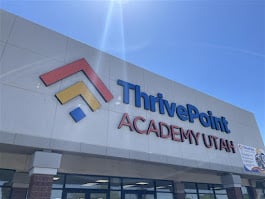 Photo of thrivepoint academy Utah sign on building 