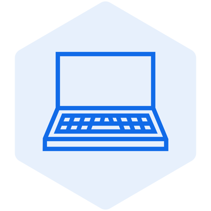 Open laptop icon